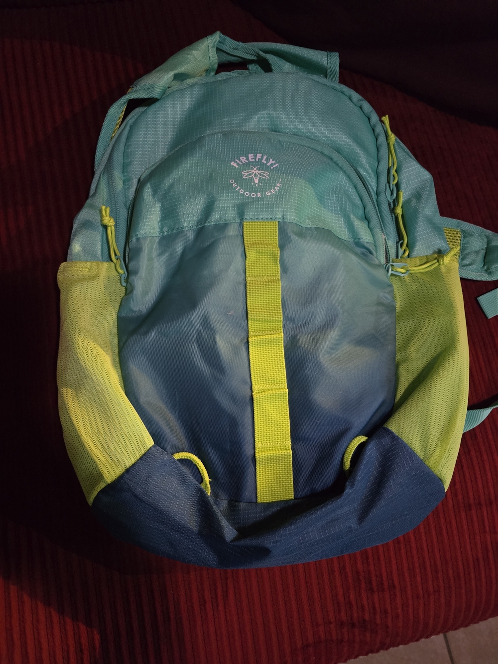 OSPREY Teal, Blue & Lime Daypack Backpack